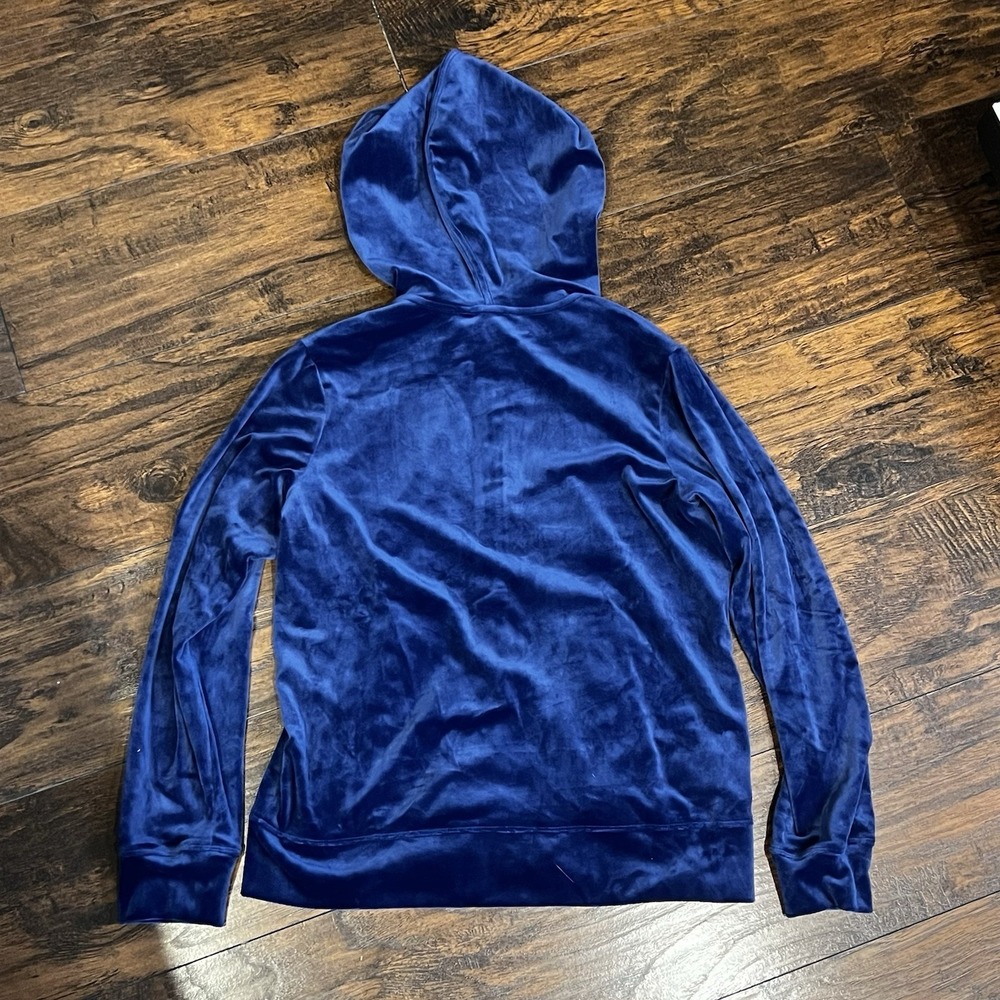 Tommy Bahama Blue‎ Velour Full-Zip Hooded Jacket, Women's Size Small - Picture 4 of 10